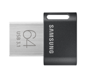 Samsung | FIT Plus | MUF-64AB/APC | 64 GB | USB 3.1 | Black/Silver