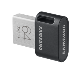 Samsung | FIT Plus | MUF-64AB/APC | 64 GB | USB 3.1 | Black/Silver