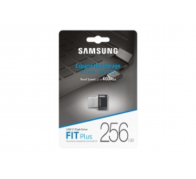 Samsung | FIT Plus | MUF-256AB/APC | 256 GB | USB 3.1 | Black/Silver