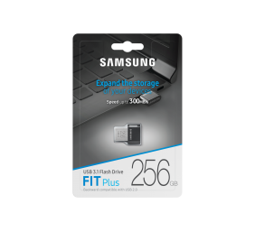 Samsung | FIT Plus | MUF-256AB/APC | 256 GB | USB 3.1 | Black/Silver