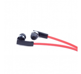 Gembird | Porto earphones with microphone and volume control with flat cable | Built-in microphone | 3.5 mm | Red/Black