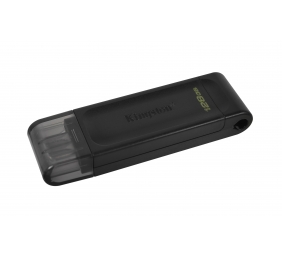 Kingston | USB Flash Drive | DataTraveler 70 | 128 GB | USB 3.2 Gen 1 Type-C | Black