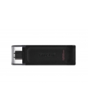 Kingston | USB Flash Drive | DataTraveler 70 | 128 GB | USB 3.2 Gen 1 Type-C | Black