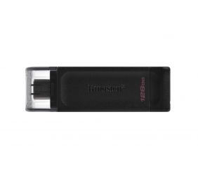 Kingston | USB Flash Drive | DataTraveler 70 | 128 GB | USB 3.2 Gen 1 Type-C | Black