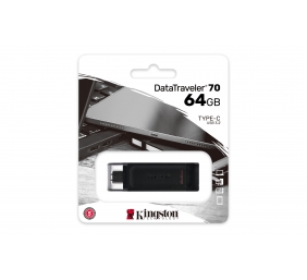 Kingston | DataTraveler 70 | 64 GB | USB Type-C | Black