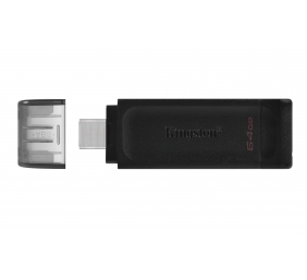 Kingston | DataTraveler 70 | 64 GB | USB Type-C | Black