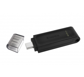 Kingston | DataTraveler 70 | 64 GB | USB Type-C | Black