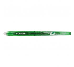 Stanger Gelinis rašiklis su rašalo trintuku Eraser 0.7 mm, žalias, pakuotėje 12 vnt. 18000300078