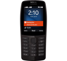 Nokia | 210 | Black | 2.4 " | TFT | 240 x 320 pixels | 16 MB | N/A MB | Dual SIM | Bluetooth | 3.0 | USB version microUSB | Main camera 0.3 MP | 1020 mAh