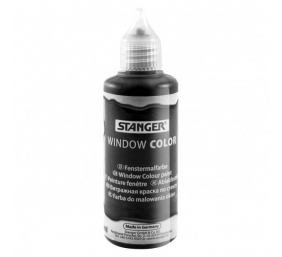 STANGER Klijai stiklo dekoracijoms Window color 80 ml, juodi 300030