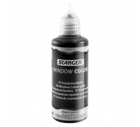 STANGER Klijai stiklo dekoracijoms Window color 80 ml, juodi 300030