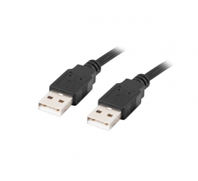 Lanberg Cable USB-A 2.0 | CA-USBA-20CU-0018-BK | USB Type-A to USB Type-A