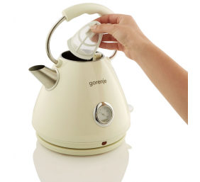 Gorenje | Kettle | K17CLI | Standard | 2200 W | 1.7 L | Plastic/Metal | 360° rotational base | Cream