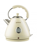 Gorenje | Kettle | K17CLI | Standard | 2200 W | 1.7 L | Plastic/Metal | 360° rotational base | Cream