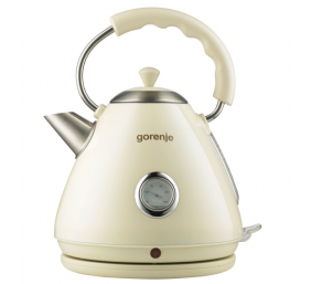 Gorenje | Kettle | K17CLI | Standard | 2200 W | 1.7 L | Plastic/Metal | 360° rotational base | Cream