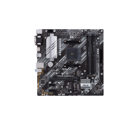 Asus | PRIME B550M-A | Processor family AMD | Processor socket AM4 | DDR4 | Memory slots 4 | Supported hard disk drive interfaces M.2, SATA | Number of SATA connectors 4 | Chipset AMD B | Micro ATX