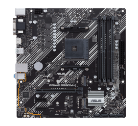 Asus | PRIME B550M-K | Processor family AMD | Processor socket AM4 | DDR4 | Memory slots 4 | Chipset AMD B | Micro ATX