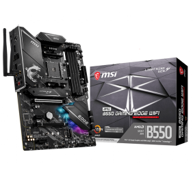 MSI MPG B550 GAMING EDGE WIFI Processor family AMD Processor socket AM4 DDR4 Memory slots 4 Chipset AMD B ATX