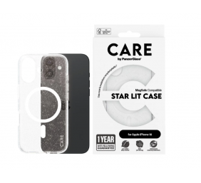 CARE Flagship Case | Back cover | Apple | iPhone 16 | Recycled plastic | White | Urban Combat Star Lit with MagSafe