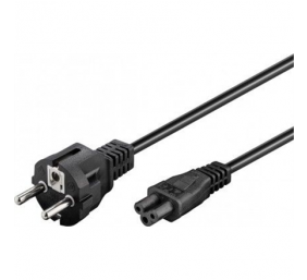Goobay | Power supply cord (safety plug) | 93586 | Black Safety plug (type F, CEE 7/7) | Device socket C5