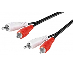Goobay | Stereo RCA cable 2x RCA | 50030 | 2 RCA male (audio left/right) | 2 RCA male (audio left/right)