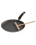 Stoneline Pan 9195 Crepe, Diameter 24 cm, Suitable for induction hob, Fixed handle, Anthracite