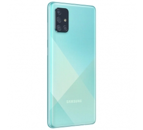 Samsung Galaxy A71 A715 Blue, 6.7 ", Super AMOLED, 1080 x 2400, Qualcomm, Snapdragon 730, Internal RAM 6 GB, 128 GB, microSD, Dual SIM, Nano-SIM, 3G, 4G, Main camera 64+12+5+5 MP, Secondary camera 32 MP, Android, 10.0, 4500 mAh