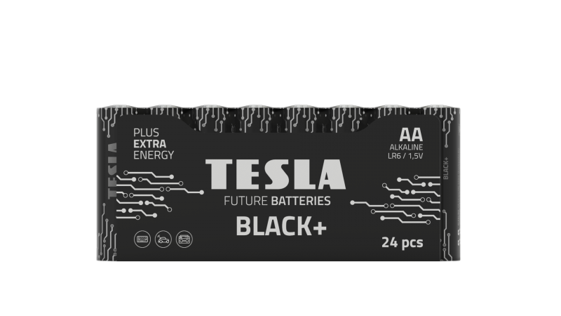 Baterijos Tesla AA Black+ R06 (24 vnt)