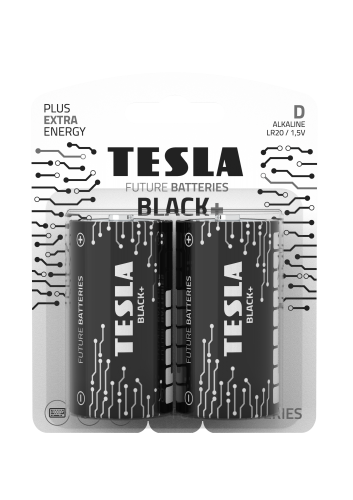 Baterijos Tesla D Black+ LR20 (2 vnt) (14200220)