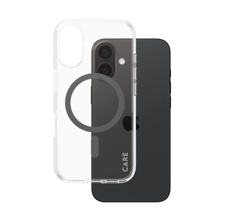 CARE Flagship Case | Back cover | Apple | iPhone 16 | Recycled plastic | Black | MagSafe