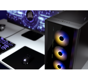 Corsair | Tempered Glass Mid-Tower ATX Case | iCUE 4000X RGB | Side window | Black | Mid-Tower | Power supply included No | ATX