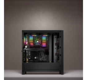 Corsair | Tempered Glass Mid-Tower ATX Case | iCUE 4000X RGB | Side window | Black | Mid-Tower | Power supply included No | ATX