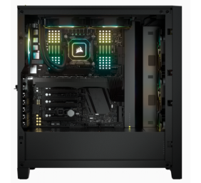 Corsair | Tempered Glass Mid-Tower ATX Case | iCUE 4000X RGB | Side window | Mid-Tower | Black | Power supply included No | ATX