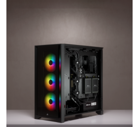 Corsair | Tempered Glass Mid-Tower ATX Case | iCUE 4000X RGB | Side window | Black | Mid-Tower | Power supply included No | ATX