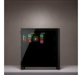 Corsair | Tempered Glass Mid-Tower ATX Case | iCUE 4000X RGB | Side window | Black | Mid-Tower | Power supply included No | ATX
