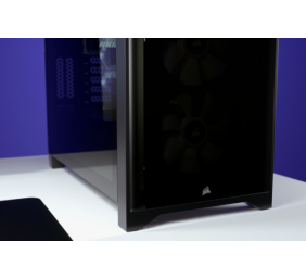 Corsair | Tempered Glass Mid-Tower ATX Case | iCUE 4000X RGB | Side window | Black | Mid-Tower | Power supply included No | ATX