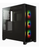 Corsair | Tempered Glass Mid-Tower ATX Case | iCUE 4000X RGB | Side window | Black | Mid-Tower | Power supply included No | ATX