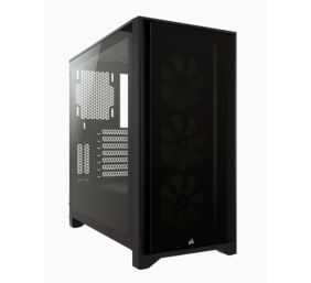 Corsair | Tempered Glass Mid-Tower ATX Case | iCUE 4000X RGB | Side window | Black | Mid-Tower | Power supply included No | ATX