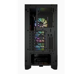 Corsair | Tempered Glass Mid-Tower ATX Case | iCUE 4000X RGB | Side window | Mid-Tower | Black | Power supply included No | ATX