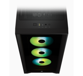 Corsair | Tempered Glass Mid-Tower ATX Case | iCUE 4000X RGB | Side window | Black | Mid-Tower | Power supply included No | ATX