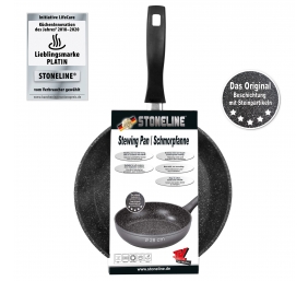 Stoneline | Pan | 6587 | Frying | Diameter 28 cm | Suitable for induction hob | Fixed handle | Anthracite