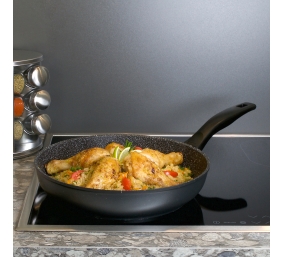 Stoneline | Pan | 6587 | Frying | Diameter 28 cm | Suitable for induction hob | Fixed handle | Anthracite