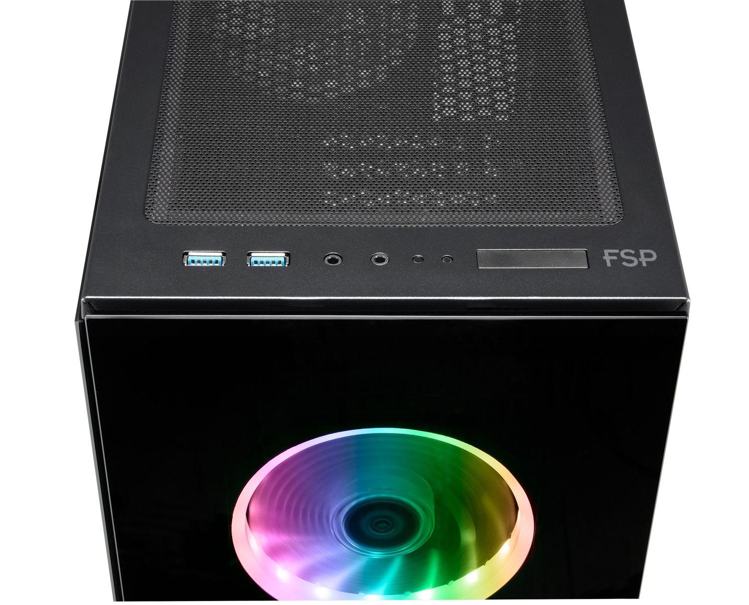 Fortron CMT340 Side window, Black, ATX, Power supply included No