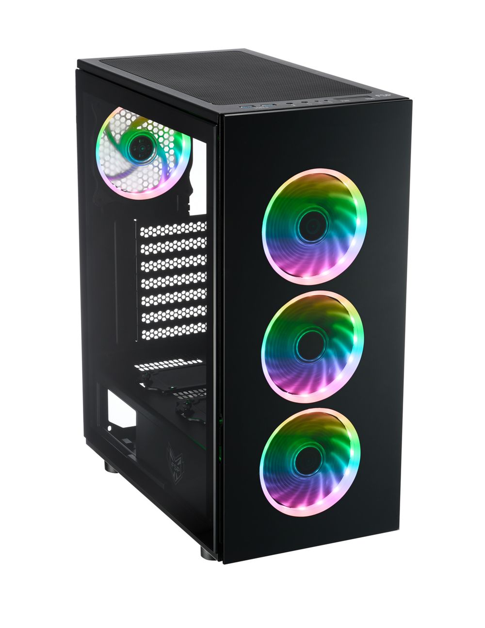 Fortron CMT340 Side window, Black, ATX, Power supply included No