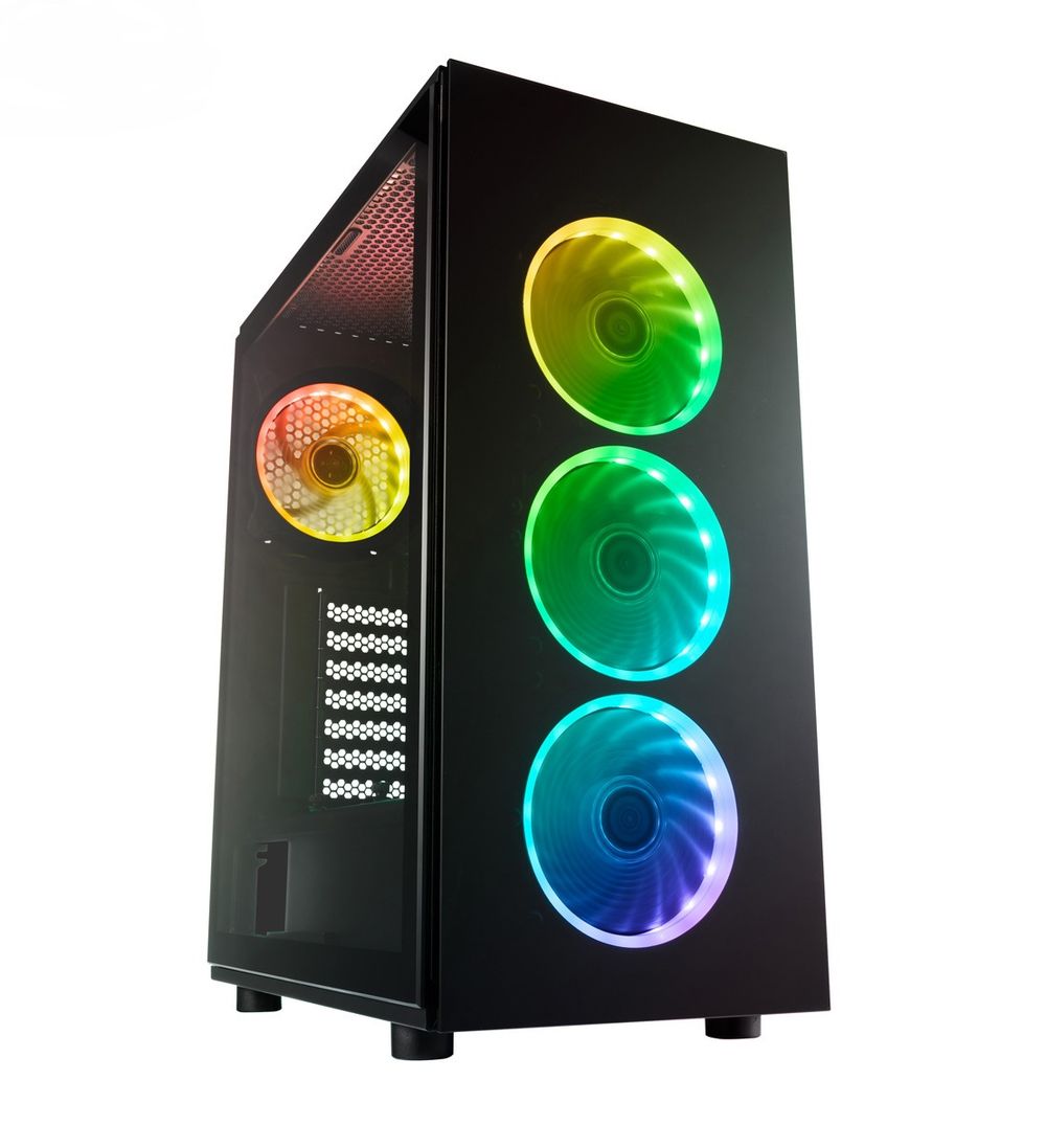Fortron CMT340 Side window, Black, ATX, Power supply included No