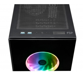 Fortron CMT340 Side window, Black, ATX, Power supply included No