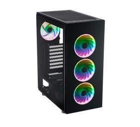 Fortron CMT340 Side window, Black, ATX, Power supply included No