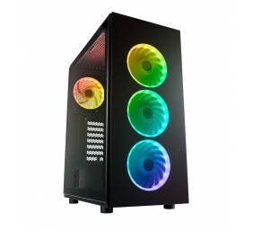 Fortron CMT340 Side window, Black, ATX, Power supply included No