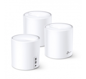Whole-Home Wi-Fi System | Deco X20(3-pack) | 802.11ac | 1201 Mbit/s | 10/100/1000 Mbit/s | Ethernet LAN (RJ-45) ports 2 | Mesh Support Yes | No mobile broadband | Antenna type Internal