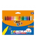 BIC Vaškinės spalvotos kreidelės WAX CRAYON 24 spalvų rinkinys 8297721